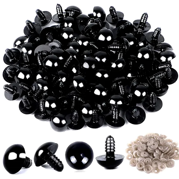 120 safety crochet eyes with washers for amigurumi and toy making